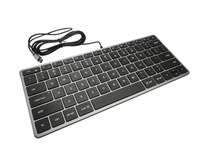Klawiatura Satechi Slim W1 przewodowa LED USB-C Mac i iOS szara