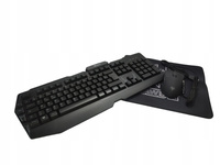 Zestaw GAMINGOWY Klawiatura + mysz + podkładka pod myszkę AWD-IT