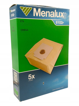Worki papierowe MENALUX 6102p do odkurzacza ETA, OMEGA 5 SZT