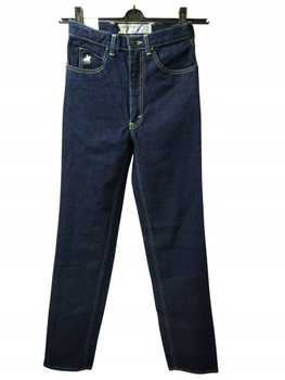 SPODNIE JEANSOWE DAMSKIE JEANS MADE BY 192 ROZMIAR 25/34 GRANATOWE