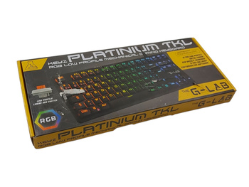 Klawiatura mechaniczna G-Lab Keyz Platinium AZERTY RGB Low Profile