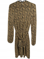 SUKIENKA DZIANINOWA POŁYSKUJĄCA MOHITO ROZMIAR XS CZARNO-ZŁOTY