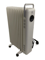 Grzejnik elektryczny olejowy GoodHome CY2305LL-11 retro 2500W biały