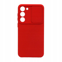 Etui Plecki z osłoną obiektywów do Samsung Galaxy S21 FE czerwone