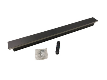 BRIGHTOWER Lampa Ścienna Zewnętrzna Czarna IP65 80cm 24W Ciepłe Światło