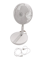 Wentylator Gutfels Venti 3030 R USB 4-stopniowy składany biały 20h pracy