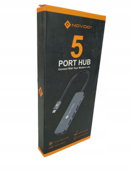 NOVOO USB-C Hub 5 portowy USB 3.0 PD 100W 4K HDMI