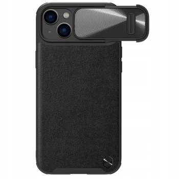 Etui Plecki do Apple Iphone 14 CamShield Leather S Case Nilkin czarne
