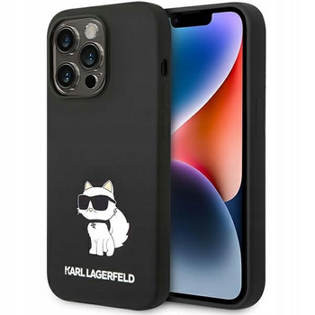 Etui plecki Karl Lagerfeld KLHMP14LSNCHBCK do iPhone 14 Pro Czarny