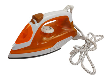 ŻELAZKO ELEKTRYCZNE PAROWE RICCO POMARAŃCZOWE-BIAŁE 1200W