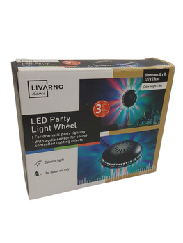 LAMPKA LED PARTY LIGHT WHEEL LIVARNO HG10481