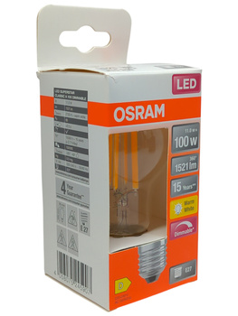 Żarówka LED Ledvance E27 A60 11W 1521lm 2700K filament dim