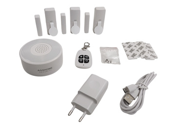 System alarmowy z czujnikami AGSHOme Smart Alarm Security System DP-W2
