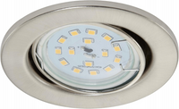 BRILONER OCZKO SUFITOWE - LED 5W 400lm - GU10 - NIKIEL MAT - UCHYLNE