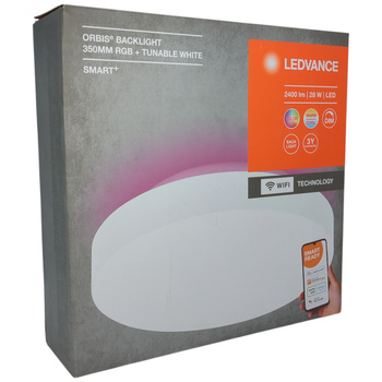 Lampa sufitowa LED Ledvance SMART+ WiFi ORBIS Backlight 28W RGB 35 cm