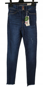 Spodnie Jeans Damskie C&A Rozmiar 34 Niebieskie