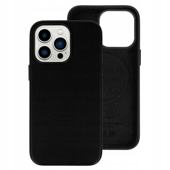 Etui MagSafe Leather Case Czarne do Apple iPhone 15
