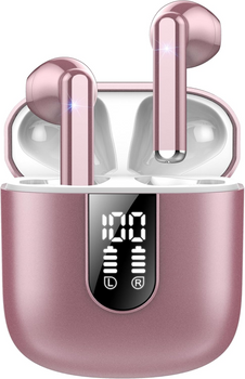 SŁUCHAWKI BEZPRZEWODOWE DOUSZNE JESEBANG BD86 RÓŻOWE BLUETOOTH 5.3