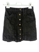 SPÓDNICA JEANS CZARNA STRADIVARIUS ROZMIAR 32