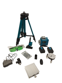 Poziomica Laserowa ze statywem Kevsuvqin SPY-LD08-Blue 4D z akcesoriami
