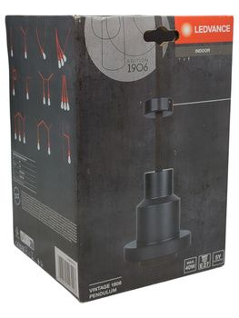 Oprawa LEDVANCE Vintage 1906 PenduLum Black zwis E27 3m aluminium