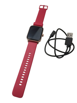 Zegarek damski na pasku Smartwatch IDW19 czerwony