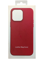 Etui Plecki do Iphone 15 Case Leather Mag Cover czerwony