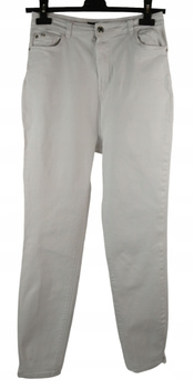 SPODNIE DAMSKIE RESERVED BIAŁE ROZMIAR 40