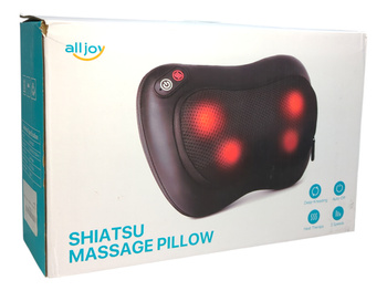 Poduszka masażu ALLJOY Shiatsu z ogrzewaniem 3D 4 węzły