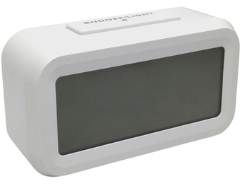 Zegarek cyfrowy z budzikiem Alarm Clock 73456 Biały