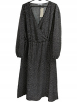 Sukienka w groszki RESERVED Rozmiar XXL CZARNA