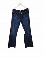 7 For All Mankind Jeansy Damskie Flare / Bootcut Granatowe