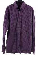 Koszula męska WÓLCZANKA 41 Fioletowa w kratkę