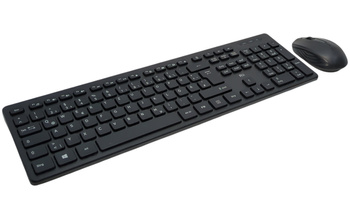 Bezprzewodowa myszka klawiatura Rii RK200 zestaw 2,4 GHz czarny